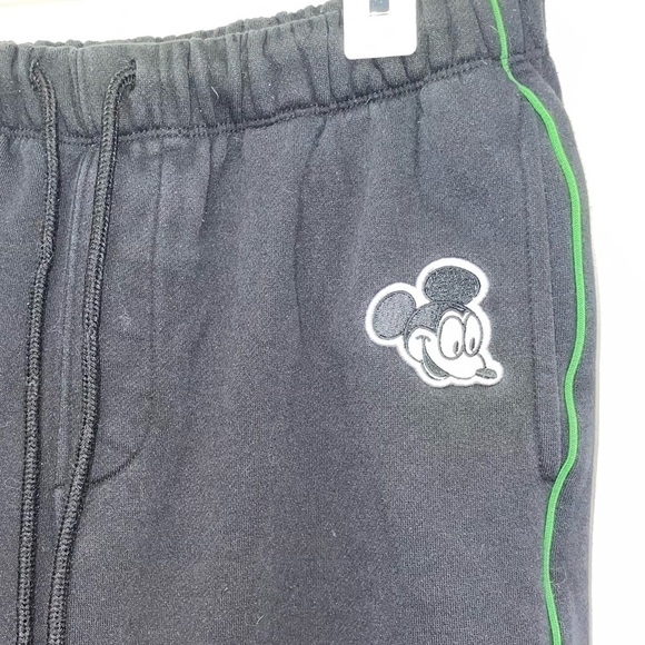 Disney x Forever 21 Joggers Mickey Mouse Patch Embroidered Full Length Ankle - Picture 2 of 9
